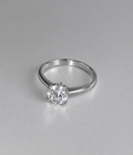 Engagement Ring Classic Solitaire Cubic Zirconia
